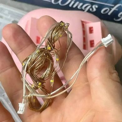Крила з підсвічуванням інтерактивні з музикою від батарейок 80*58*8см 3688 Зелені