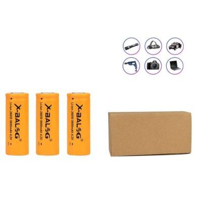 Змінний акумулятор 8800mAh Li-ion BL-26650 Жовтий