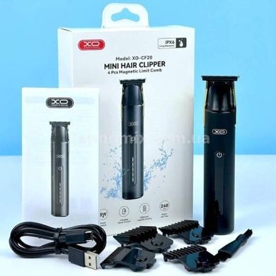 Тример машинка для стрижки аккумуляторная XO CF20 Smart Electric Hairdresser Черная