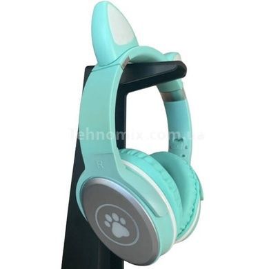 Бездротові навушники Bluetooth з котячими вушками LED SP-25 Зелені