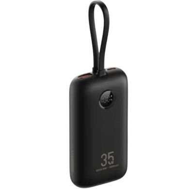 Power bank 10000mAh VEGER Type C/Lightning PD QC3.0 35W K1 W1188 Чорний