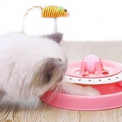 Интерактивная игрушка для котов si mu beibei Розовая
