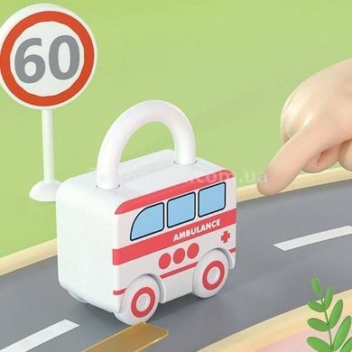 Машинка Замочок з ключем Toy Key 469 Біла