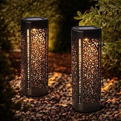 Набор садовых декоративных светильников 4шт garden light 10 Черные