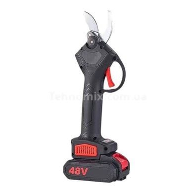 Секатор аккумуляторный с 2 аккумуляторами 48V в чемодане Lithium Scissors Черный с красным