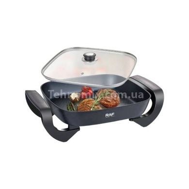 Електрична сковорода з антипригарним покриттям 1000Вт Electric Pot R.5478 5L RAF Чорна