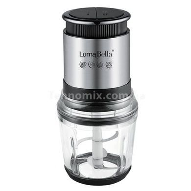Измельчитель электрический с двумя чашами 3л+0,6л 1000Вт Luma Bella LB-56014 Серый
