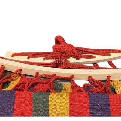 Гамак мексиканский с деревянной планкой 200*150см Красный