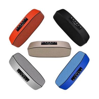 Bluetooth-колонка акумуляторна 6Вт, USB, microSD, AUX, 1200мАч S2026 Сіра