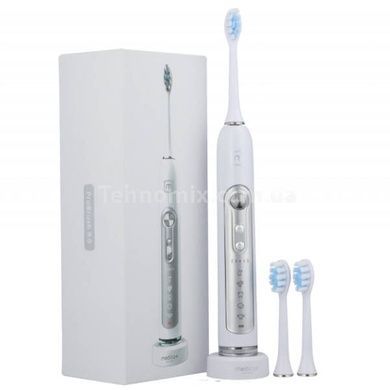 Ультразвукова зубна щітка Medica+ ProBrush 9.0 Ultrasonic + насадки (10 штук) (Японія) Біла 50187