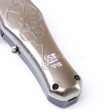 Машинка для стрижки волос со сменными насадками USB R.4027 RAF Серая