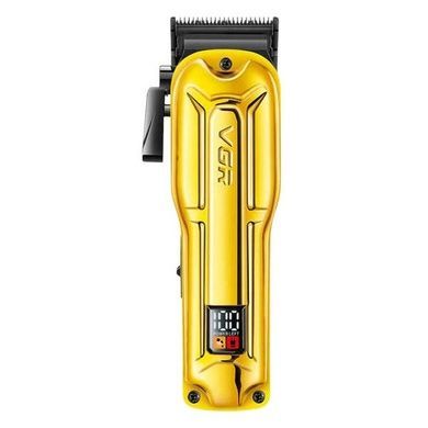 Машинка для стрижки з LED-дисплеєм та 4 змінними насадками 2500 mAh VGR V-138 GOLD Золота
