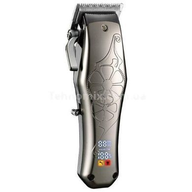 Машинка для стрижки волос со сменными насадками USB R.4027 RAF Серая