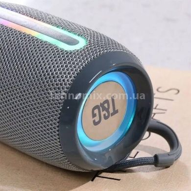 Колонка Bluetooth з функцією speakerphone з радіо RGB TG653 Сіра
