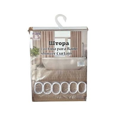 Фіранка-шторка душова 180x180см AND 06 Золото