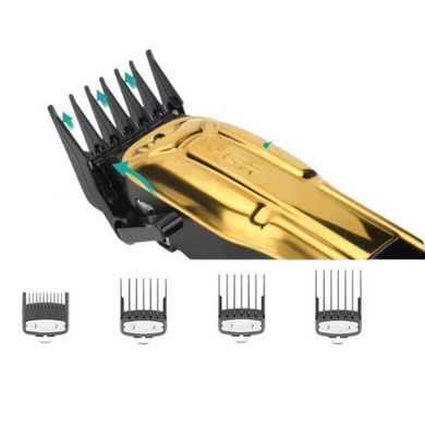 Машинка для стрижки з LED-дисплеєм та 4 змінними насадками 2500 mAh VGR V-138 GOLD Золота