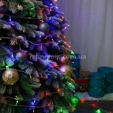 Новорічна світлодіодна гірлянда 400LED Чорний провід, мультиколор