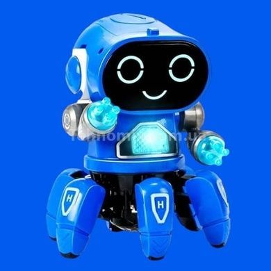Робот интерактивный танцующий мультяшный 6 ног ZR142 Синий
