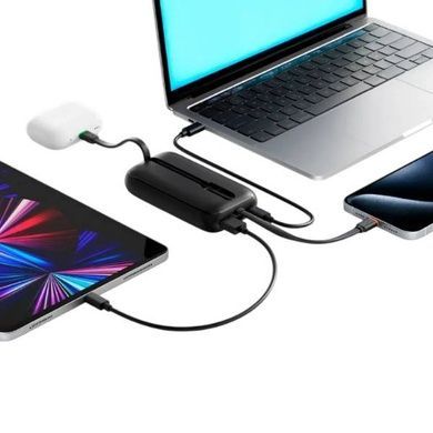 Power bank 10000mAh VEGER Type C/Lightning PD QC3.0 35W K1 W1188 Чорний