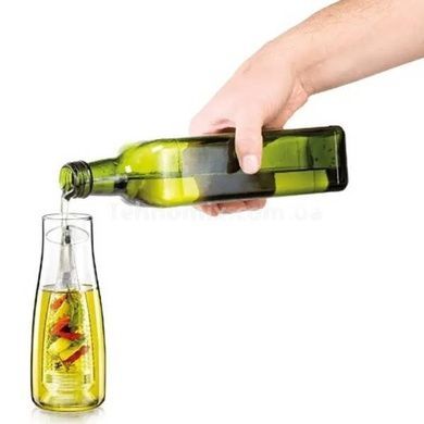 Бутылка для масла с отсеком для трав Simple Glass Oil Bottle Зеленая