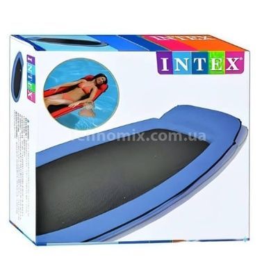 Матрас-гамак для отдыха на воде с сетчатым дном 178*94см Intex 58836 Синий