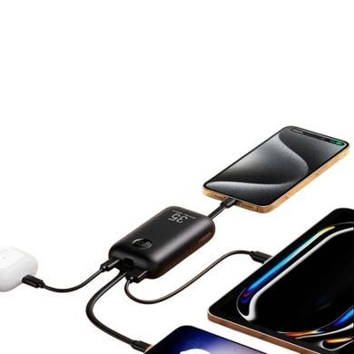 Power bank 10000mAh VEGER Type C/Lightning PD QC3.0 35W K1 W1188 Чорний