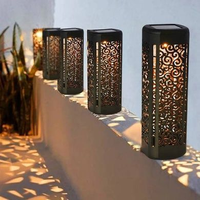 Набор садовых декоративных светильников 4шт garden light 10 Черные