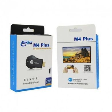 Медіаплеєр бездротовий ретранслятор AnyCast M4 Plus TV WiFi HDMI