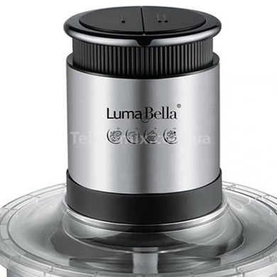 Измельчитель электрический с двумя чашами 3л+0,6л 1000Вт Luma Bella LB-56014 Серый