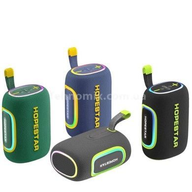 Колонка бездротова акумуляторна Bluetooth BT5.3 65W, 8000mAh, RGB, TWS, 6h HOPESTAR H58 Сіра