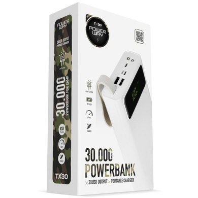 Power bank 30 000 Power Way Tx30 Белый