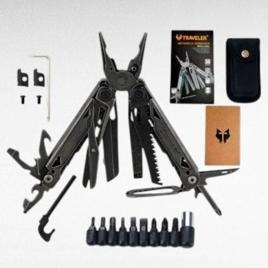 Мультитул 36в1 Traveler Mechanical Pliers Plus MQ084DG Черный