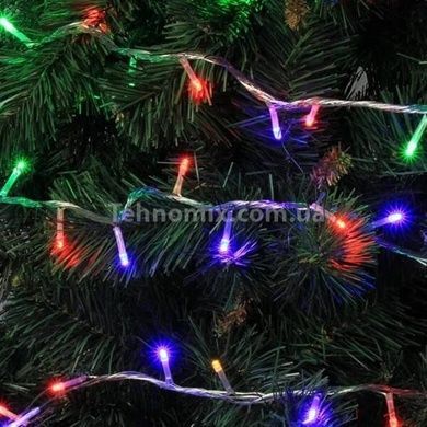 Новорічна світлодіодна гірлянда 400LED Чорний провід, мультиколор