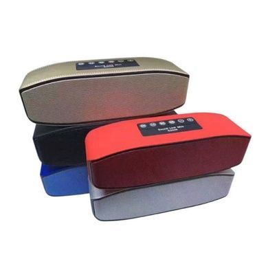 Bluetooth-колонка акумуляторна 6Вт, USB, microSD, AUX, 1200мАч S2026 Сіра