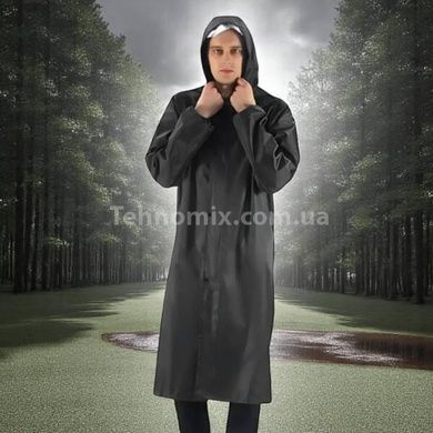 Дощовик на кнопках Чорний XXXL