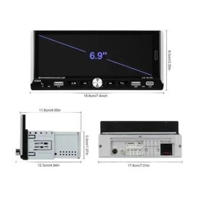 Автомагнитола 6,86inch Android 4/64гб Carplay+AHD+SRC 6280A