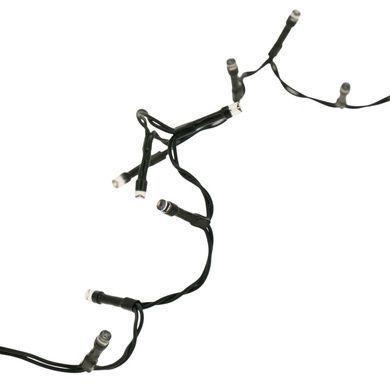 Гірлянда-бахрома вулична 20м 200LED IP44 Чорний дріт, тепле світло