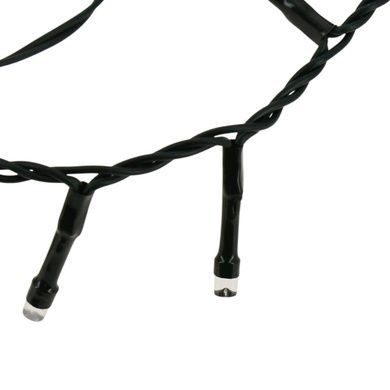 Гірлянда-бахрома вулична 20м 200LED IP44 Чорний дріт, тепле світло