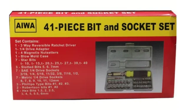 Универсальный набор инструментов 41-Piece Bit and Socket Set