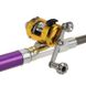 Складна міні вудка 97 см Fishing Rod In Pen Case Purple
