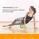 Ролик для йоги масажний (спина та ніг) OSPORT 14*33см Рожевий