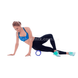 Ролик масажний для йоги, фітнесу (спини та шиї) OSPORT (30*9 см) Блакитний