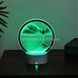 Лампа настольная Песочные горы 3D RGB ночник с USB Зеленый песок