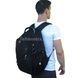Рюкзак городской вместительный на 2 больших отделения travel bag 8810 Черный