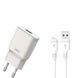 Мережевий зарядний пристрій блок живлення XO L92D QC3.0 18W with Lightning cable