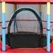 Батут дитячий розкладний із захисною сіткою 140*185см JumpFit Trampoline-04 Чорний