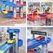 Трек паркування дитячий ігровий на 75 деталей та 3 машинки Childrens Rail Car Різнокольоровий