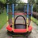 Батут дитячий розкладний із захисною сіткою 140*185см JumpFit Trampoline-04 Чорний