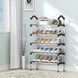 Стелаж для зберігання взуття 5 полиць Shoe rack Чорний SKLM-16-5