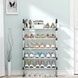 Стелаж для зберігання взуття 5 полиць Shoe rack Чорний SKLM-16-5